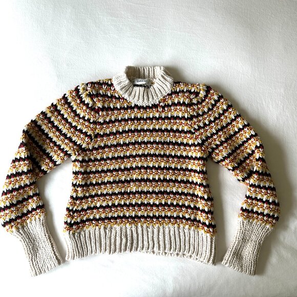 Zara Chunky Striped Knit - Picture 5 of 10